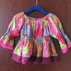Matilda Jane paint by numbers Pom Pom peasant top